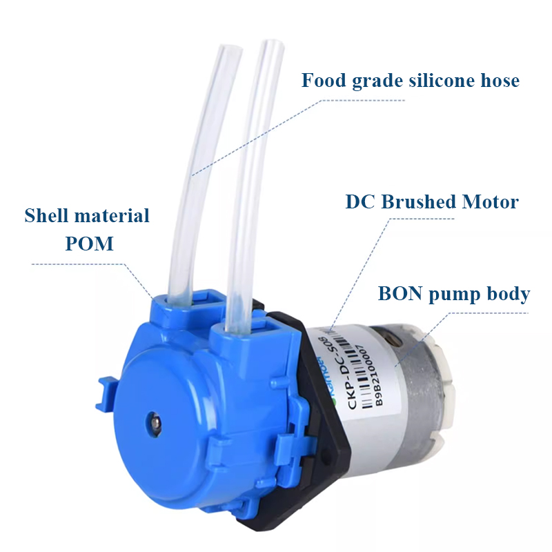 Mini Peristaltic Pump 12V - Pompe doseuse péristaltique 12V auto-amorçante réversible
