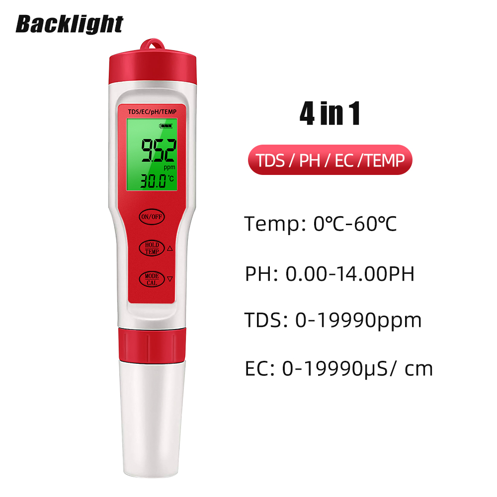 Ph Meter Digital Water Tester - Testeur numérique de qualité de l'eau,