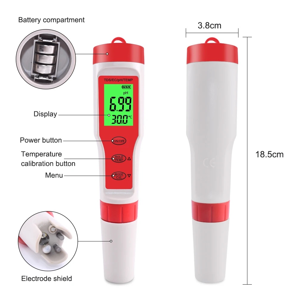Testeur numérique de qualité d - Ph Meter Digital Water Tester avis et prix